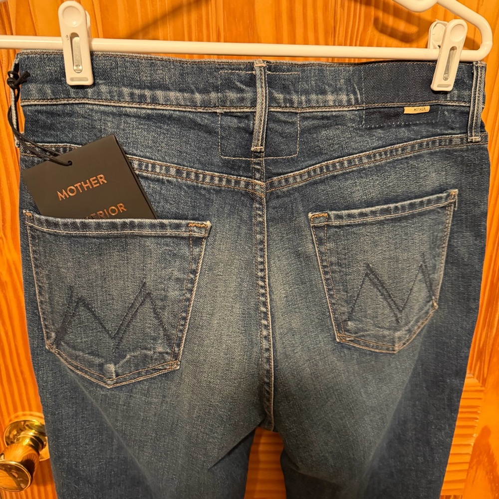 MOTHER Denim Superior Dazzler Ankle Fray in Painfully Obvious Size 30 NWT